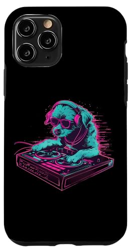 Dog Music DJ Beatmaker Techno Plattenspieler DJ Dog Artwork EDM Hülle für iPhone 11 Pro von Turntable DJ Music Animals