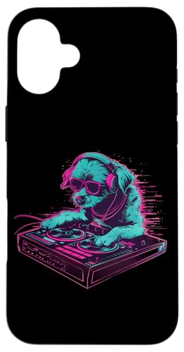 Dog Music DJ Beatmaker Techno Plattenspieler DJ Dog Artwork EDM Hülle für iPhone 16 Plus Dog Music DJ Beatmaker Techno Plattenspieler DJ Dog Artwork EDM Hülle für iPhone 16 Plus von Turntable DJ Music Animals