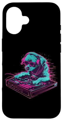 Dog Music DJ Beatmaker Techno Plattenspieler DJ Dog Artwork EDM Hülle für iPhone 16 Dog Music DJ Beatmaker Techno Plattenspieler DJ Dog Artwork EDM Hülle für iPhone 16 von Turntable DJ Music Animals