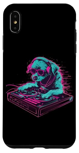 Dog Music DJ Beatmaker Techno Plattenspieler DJ Dog Artwork EDM Hülle für iPhone XS Max von Turntable DJ Music Animals