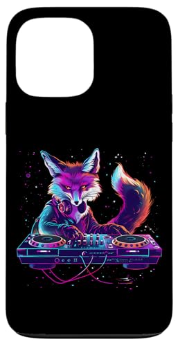 Fox Music DJ Bunte Plattenspieler DJ Fox Techno House Music Hülle für iPhone 13 Pro Max Fox Music DJ Bunte Plattenspieler DJ Fox Techno House Music Hülle für iPhone 13 Pro Max von Turntable DJ Music Animals