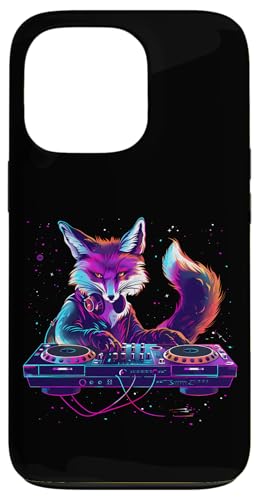 Fox Music DJ Bunte Plattenspieler DJ Fox Techno House Music Hülle für iPhone 13 Pro Fox Music DJ Bunte Plattenspieler DJ Fox Techno House Music Hülle für iPhone 13 Pro von Turntable DJ Music Animals