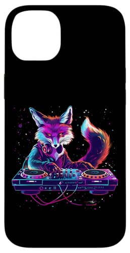 Fox Music DJ Bunte Plattenspieler DJ Fox Techno House Music Hülle für iPhone 14 Plus Fox Music DJ Bunte Plattenspieler DJ Fox Techno House Music Hülle für iPhone 14 Plus von Turntable DJ Music Animals