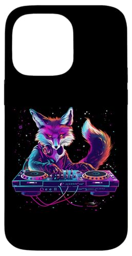 Fox Music DJ Bunte Plattenspieler DJ Fox Techno House Music Hülle für iPhone 14 Pro Max Fox Music DJ Bunte Plattenspieler DJ Fox Techno House Music Hülle für iPhone 14 Pro Max von Turntable DJ Music Animals
