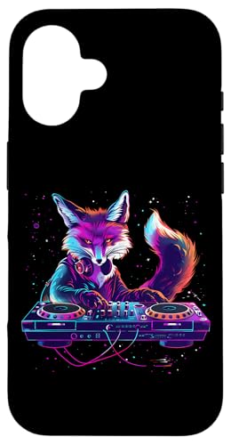 Fox Music DJ Bunte Plattenspieler DJ Fox Techno House Music Hülle für iPhone 16 Fox Music DJ Bunte Plattenspieler DJ Fox Techno House Music Hülle für iPhone 16 von Turntable DJ Music Animals