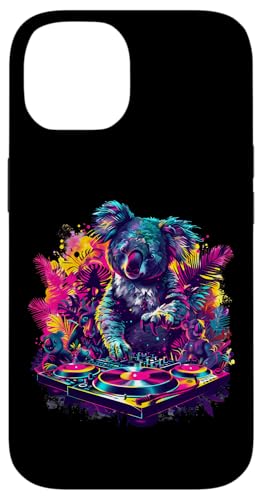 Koala DJ Beatmaker House Music EDM Plattenspieler DJ Koalabär Hülle für iPhone 14 von Turntable DJ Music Animals