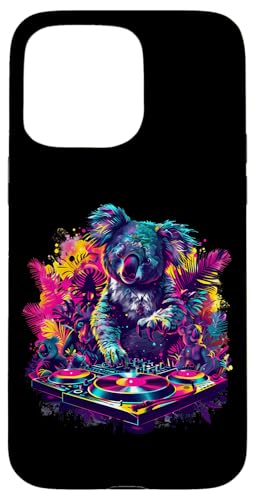 Koala DJ Beatmaker House Music EDM Plattenspieler DJ Koalabär Hülle für iPhone 15 Pro Max Koala DJ Beatmaker House Music EDM Plattenspieler DJ Koalabär Hülle für iPhone 15 Pro Max von Turntable DJ Music Animals