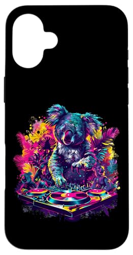 Koala DJ Beatmaker House Music EDM Plattenspieler DJ Koalabär Hülle für iPhone 16 Plus Koala DJ Beatmaker House Music EDM Plattenspieler DJ Koalabär Hülle für iPhone 16 Plus von Turntable DJ Music Animals