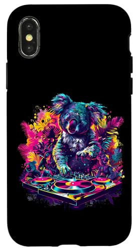Koala DJ Beatmaker House Music EDM Plattenspieler DJ Koalabär Hülle für iPhone X/XS Koala DJ Beatmaker House Music EDM Plattenspieler DJ Koalabär Hülle für iPhone X/XS von Turntable DJ Music Animals