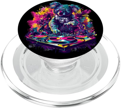 Koala DJ Beatmaker House Music EDM Plattenspieler DJ Koalabär PopSockets PopGrip für MagSafe Koala DJ Beatmaker House Music EDM Plattenspieler DJ Koalabär PopSockets PopGrip für MagSafe von Turntable DJ Music Animals