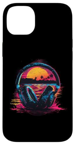 Kopfhörer Musik DJ Artwork House Music Sunset Beatmaker Hülle für iPhone 14 Plus Kopfhörer Musik DJ Artwork House Music Sunset Beatmaker Hülle für iPhone 14 Plus von Turntable DJ Music Animals