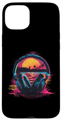 Kopfhörer Musik DJ Artwork House Music Sunset Beatmaker Hülle für iPhone 15 Plus Kopfhörer Musik DJ Artwork House Music Sunset Beatmaker Hülle für iPhone 15 Plus von Turntable DJ Music Animals