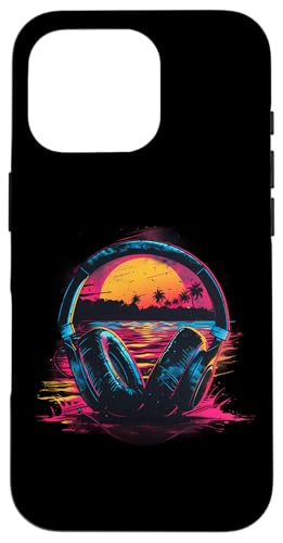 Kopfhörer Musik DJ Artwork House Music Sunset Beatmaker Hülle für iPhone 16 Pro Kopfhörer Musik DJ Artwork House Music Sunset Beatmaker Hülle für iPhone 16 Pro von Turntable DJ Music Animals