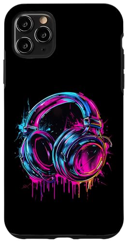 Kopfhörer Musik DJ Musik Kopfhörer Musikliebhaber Splash EDM Hülle für iPhone 11 Pro Max von Turntable DJ Music Animals