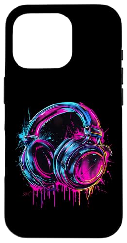 Kopfhörer Musik DJ Musik Kopfhörer Musikliebhaber Splash EDM Hülle für iPhone 16 Pro Kopfhörer Musik DJ Musik Kopfhörer Musikliebhaber Splash EDM Hülle für iPhone 16 Pro von Turntable DJ Music Animals