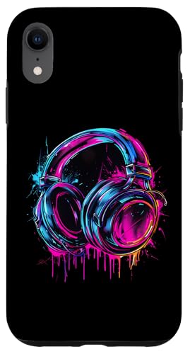 Kopfhörer Musik DJ Musik Kopfhörer Musikliebhaber Splash EDM Hülle für iPhone XR Kopfhörer Musik DJ Musik Kopfhörer Musikliebhaber Splash EDM Hülle für iPhone XR von Turntable DJ Music Animals