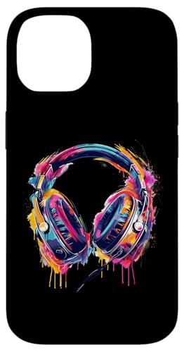Kopfhörer Musik DJ Splash EDM Beatmaker Techno House Music Hülle für iPhone 14 Kopfhörer Musik DJ Splash EDM Beatmaker Techno House Music Hülle für iPhone 14 von Turntable DJ Music Animals