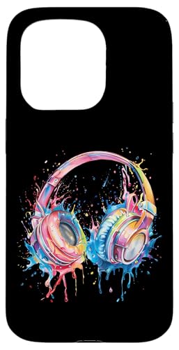 Kopfhörer Musik DJ Splash House Music EDM Beatmaker Techno Hülle für iPhone 15 Pro Kopfhörer Musik DJ Splash House Music EDM Beatmaker Techno Hülle für iPhone 15 Pro von Turntable DJ Music Animals