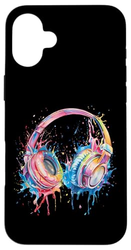 Kopfhörer Musik DJ Splash House Music EDM Beatmaker Techno Hülle für iPhone 16 Plus Kopfhörer Musik DJ Splash House Music EDM Beatmaker Techno Hülle für iPhone 16 Plus von Turntable DJ Music Animals