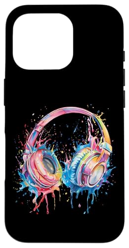 Kopfhörer Musik DJ Splash House Music EDM Beatmaker Techno Hülle für iPhone 16 Pro Kopfhörer Musik DJ Splash House Music EDM Beatmaker Techno Hülle für iPhone 16 Pro von Turntable DJ Music Animals