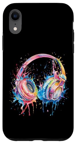 Kopfhörer Musik DJ Splash House Music EDM Beatmaker Techno Hülle für iPhone XR Kopfhörer Musik DJ Splash House Music EDM Beatmaker Techno Hülle für iPhone XR von Turntable DJ Music Animals