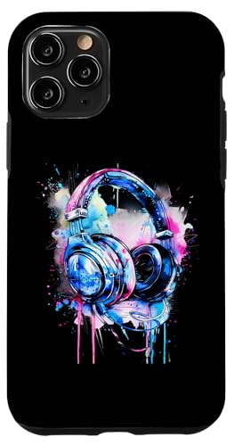 Kopfhörer Musik DJ Splash Musik Kopfhörer House Dance Club Hülle für iPhone 11 Pro Kopfhörer Musik DJ Splash Musik Kopfhörer House Dance Club Hülle für iPhone 11 Pro von Turntable DJ Music Animals