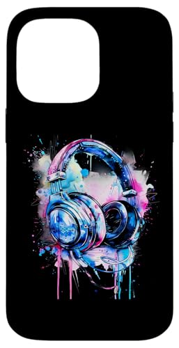 Kopfhörer Musik DJ Splash Musik Kopfhörer House Dance Club Hülle für iPhone 14 Pro Max Kopfhörer Musik DJ Splash Musik Kopfhörer House Dance Club Hülle für iPhone 14 Pro Max von Turntable DJ Music Animals