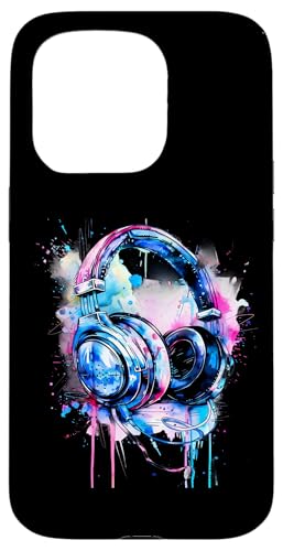 Kopfhörer Musik DJ Splash Musik Kopfhörer House Dance Club Hülle für iPhone 15 Pro Kopfhörer Musik DJ Splash Musik Kopfhörer House Dance Club Hülle für iPhone 15 Pro von Turntable DJ Music Animals