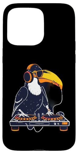 Toucan DJ Plattenspieler DJ Toucan Techno Beatmaker House Music Hülle für iPhone 15 Pro Max von Turntable DJ Music Animals