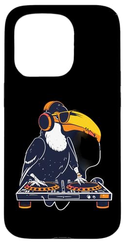 Toucan DJ Plattenspieler DJ Toucan Techno Beatmaker House Music Hülle für iPhone 15 Pro von Turntable DJ Music Animals