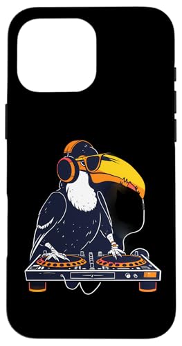 Toucan DJ Plattenspieler DJ Toucan Techno Beatmaker House Music Hülle für iPhone 16 Pro Max Toucan DJ Plattenspieler DJ Toucan Techno Beatmaker House Music Hülle für iPhone 16 Pro Max von Turntable DJ Music Animals