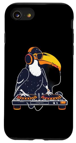 Toucan DJ Plattenspieler DJ Toucan Techno Beatmaker House Music Hülle für iPhone SE (2020) / 7 / 8 von Turntable DJ Music Animals