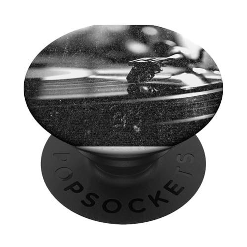Schallplatte Pop Art Retro DJ Plattenspieler PopSockets Klebender PopGrip Schallplatte Pop Art Retro DJ Plattenspieler PopSockets Klebender PopGrip von Turntable Disc Jockey Music Lovers Apparel