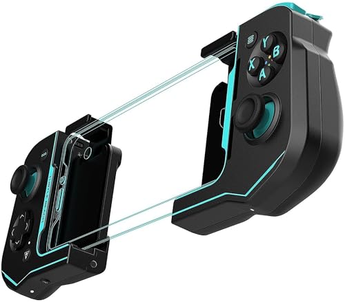 Turtle Beach Atom Mobil-Gaming-Controller Für Android 8.0+ Geräte mit Bluetooth – Schwarz/Cyan-Blau von Turtle Beach