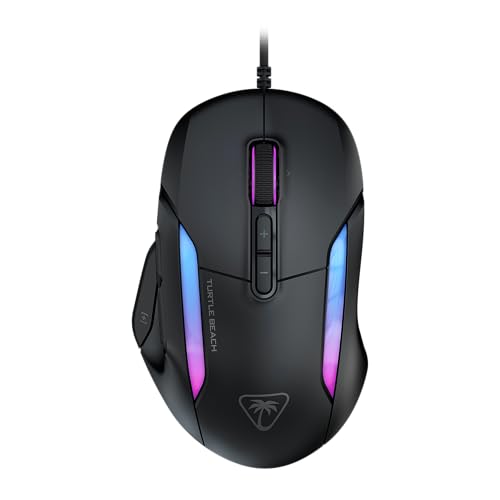 Turtle Beach Kone II – Ergonomische RGB-Gaming-Maus, 26K DPI Optischer Sensor, optische Schalter mit 100 Mio. klick-Lebensdauer, 23 programmierbare Funktionen, 4D-Scroll-Rad, Schwarz Turtle Beach Kone II – Ergonomische RGB-Gaming-Maus, 26K DPI Optischer Sensor, optische Schalter mit 100 Mio. klick-Lebensdauer, 23 programmierbare Funktionen, 4D-Scroll-Rad, Schwarz von Turtle Beach