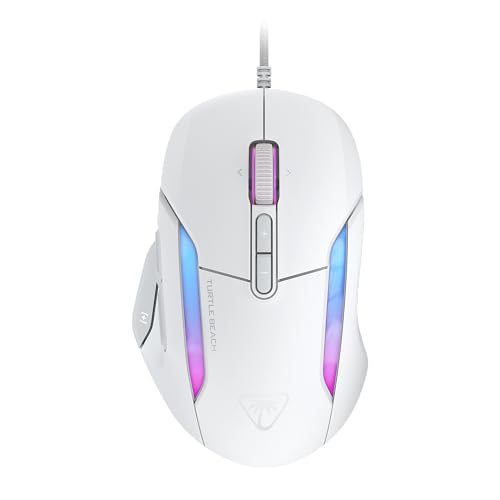 Turtle Beach Kone II – Ergonomische RGB-Gaming-Maus, 26K DPI Optischer Sensor, optische Schalter mit 100 Mio. klick-Lebensdauer, 23 programmierbare Funktionen, 4D-Scroll-Rad, Weiß Turtle Beach Kone II – Ergonomische RGB-Gaming-Maus, 26K DPI Optischer Sensor, optische Schalter mit 100 Mio. klick-Lebensdauer, 23 programmierbare Funktionen, 4D-Scroll-Rad, Weiß von Turtle Beach