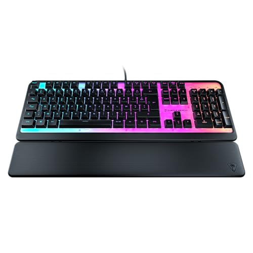 Turtle Beach Magma RGB Gaming Keyboard mit Membran-Tasten, fortschrittliches Anti-Ghosting, RGB-Beleuchtung, anpassbar, abnehmbare Handflächenauflage – Schwarz Turtle Beach Magma RGB Gaming Keyboard mit Membran-Tasten, fortschrittliches Anti-Ghosting, RGB-Beleuchtung, anpassbar, abnehmbare Handflächenauflage – Schwarz von Turtle Beach