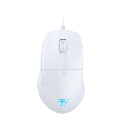 Turtle Beach Pure SEL – Ultraleichte, ergonomische RGB-Gaming-Maus, optischer 8K DPI-Sensor, mechanische Schalter, PTFE-Gleitelemente, RGB-Beleuchtung - Weiß von Turtle Beach