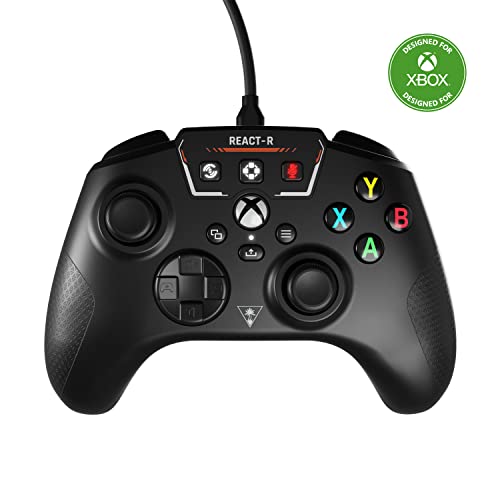 Turtle Beach REACT-R Controller Schwarz – Xbox Series X|S, Xbox One und PC von Turtle Beach