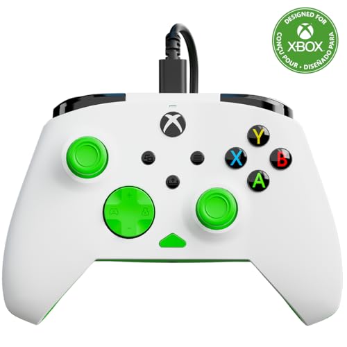 Turtle Beach Rematch Core Weiß/Grün Wired Gaming Controller – Lizenziert für Xbox Series X und S, Xbox One und Windows PCs von Turtle Beach