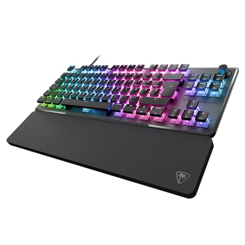 Turtle Beach Vulcan II TKL Pro - Magnetisch-mechanische RGB-Gaming-Tastatur, Analoge Halleffekt-Schalter, Medientasten, Handballenauflage, Aluminium-Abdeckplatte von Turtle Beach