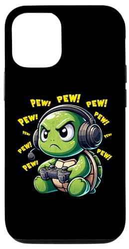 Hülle für iPhone 12/12 Pro Turtle Gamer Pew Lustige Videospiele Vintage Jungen Männer Mädchen Hülle für iPhone 12/12 Pro Turtle Gamer Pew Lustige Videospiele Vintage Jungen Männer Mädchen von Turtle Lovers byAxisone