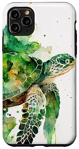 Hülle für iPhone 11 Pro Max Schildkröte Aquarell Kunstwerk Hülle für iPhone 11 Pro Max Schildkröte Aquarell Kunstwerk von Turtle Merch