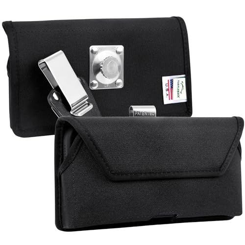 Turtleback Premium Nylon Holster für Samsung Galaxy S24, S23 Ultra, S22, S21 und S20 Ultra Schwarz Gürtelhalter passend für Handys mit Slim Cases Exklusiver Metall-Gürtelclip Turtleback Premium Nylon Holster für Samsung Galaxy S24, S23 Ultra, S22, S21 und S20 Ultra Schwarz Gürtelhalter passend für Handys mit Slim Cases Exklusiver Metall-Gürtelclip von TurtleBack