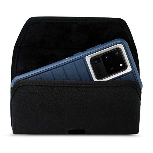 Turtleback Schutzhülle für Samsung Galaxy S24 S23 S22 S21 S20 Ultra mit OB Defender oder sperrigen Hüllen, horizontales schwarzes Lederholster mit drehbarem Gürtelclip Turtleback Schutzhülle für Samsung Galaxy S24 S23 S22 S21 S20 Ultra mit OB Defender oder sperrigen Hüllen, horizontales schwarzes Lederholster mit drehbarem Gürtelclip von Turtleback