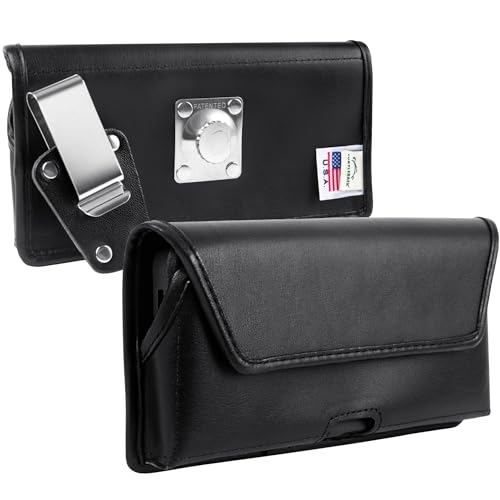 Turtleback Premium Leder Handy Holster für Samsung Galaxy S25 Ultra-S20 Ultra - Handy-Holster mit robustem Metall-Gürtelclip - Kleiner Handy-Gürtelhalter passt Handys mit schlanken Hüllen Turtleback Premium Leder Handy Holster für Samsung Galaxy S25 Ultra-S20 Ultra - Handy-Holster mit robustem Metall-Gürtelclip - Kleiner Handy-Gürtelhalter passt Handys mit schlanken Hüllen von Turtleback