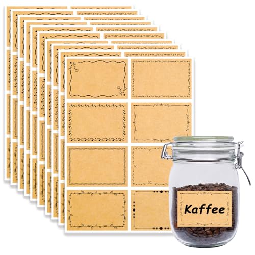 Etiketten Slbstklebend Aufkleber zum Beschriften, 80 Stück Aufkleber aus Kraftpapier, Etiketten zum Beschriften, Gewürzetiketten, Schreiben Sie selbstklebende Etiketten für Geschenke. Etiketten Slbstklebend Aufkleber zum Beschriften, 80 Stück Aufkleber aus Kraftpapier, Etiketten zum Beschriften, Gewürzetiketten, Schreiben Sie selbstklebende Etiketten für Geschenke. von TuseRxln