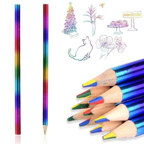 TuseRxln Regenbogen Buntstifte Kinder Set, 12 Stück 4 in 1 Farben Regenbogenstift, Bleistifte Kinder Stifte, Kinder Zeichnung Pencil, Kinder Farbstifte, Schule, Büro, Haushaltswaren. TuseRxln Regenbogen Buntstifte Kinder Set, 12 Stück 4 in 1 Farben Regenbogenstift, Bleistifte Kinder Stifte, Kinder Zeichnung Pencil, Kinder Farbstifte, Schule, Büro, Haushaltswaren. von TuseRxln