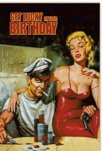 Tushita Geburtstagskarte für Männer Get lucky on your Birthday - mit Umschlag von Tushita