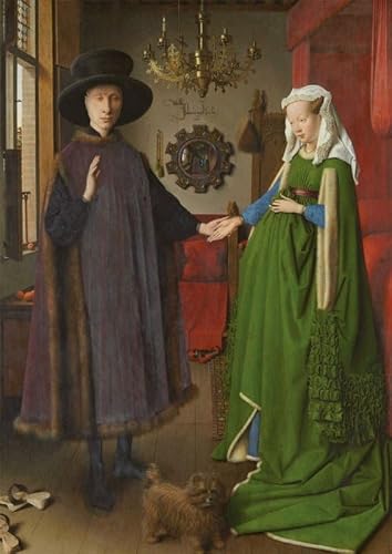 Tushita Kunstpostkarte van Eyck - Arnolfini Portrait von Tushita